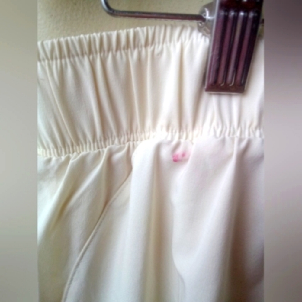 2/$20 White athletic skort short Drawstring Waist Rounded Hem Pockets LARGE - Picture 13 of 13
